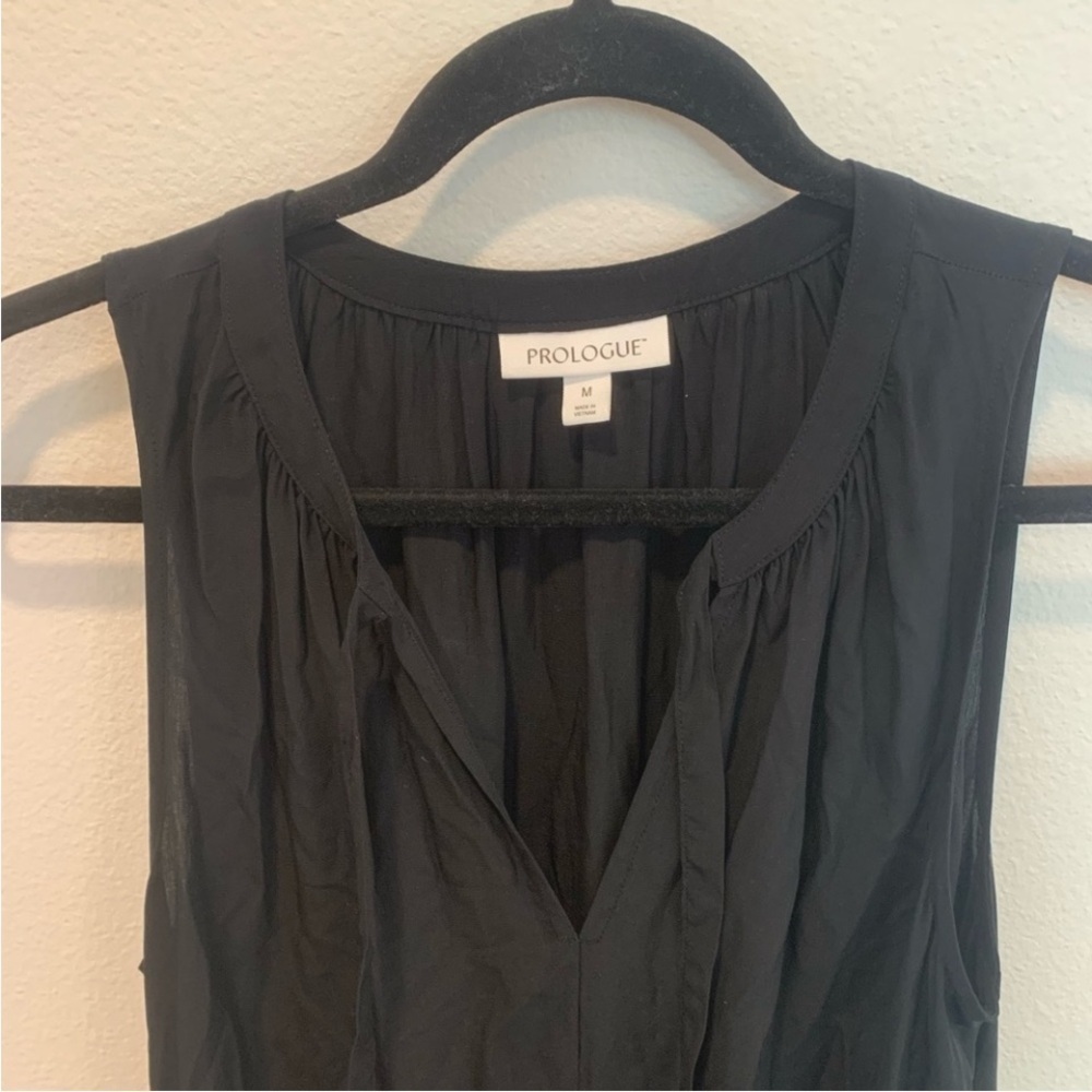 PROLOGUE Women's Sleeveless V-Neck Maxi Shift Dress Black - Picture 5 of 7